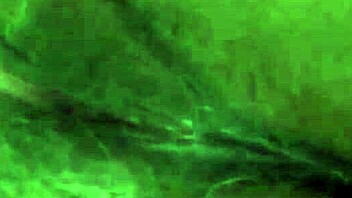 a european woman uses a blue dildo for masturbation in her german home