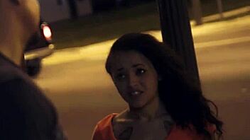 Small and petite teen gets dominated and fucked on the street