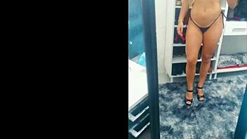 Trying On A Micro Bikini For Fun