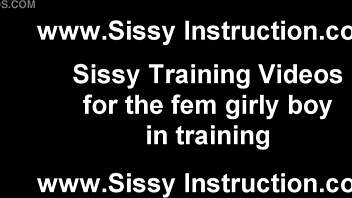 Sissy crossdresser gets humiliated and dressed up like a sissy