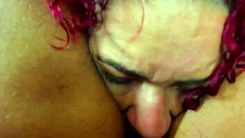 Holding his cock for hardcore homemade blowjob