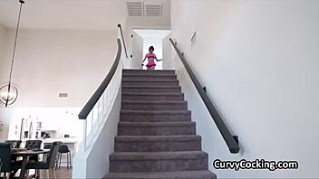 Wet and oiled curvy beauty gets slammed hard!