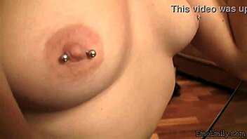 Solo tease and boob show by emo Emily