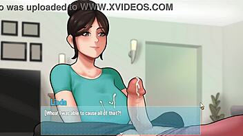 Mother-In-Law Gets Huge Cumshot On Dress During House Chores