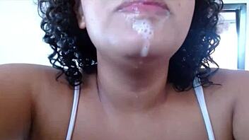 saliva fetish exploration in casual setting