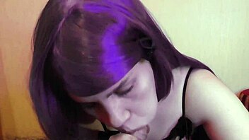 Brunette Teases With Pov Blowjob And Handjob Ending In Cum On Face