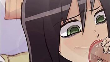 Watamote Tomoko Loop Deepthroat Blowjob