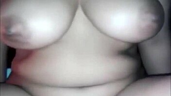 Big tits amateur couple rides cock in POV cowgirl