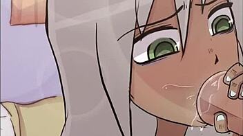 Watamote Tomoko Loop Deepthroat Blowjob