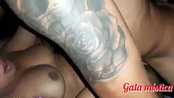 Cum in mouth of a Brazilian prostitute at an orgy