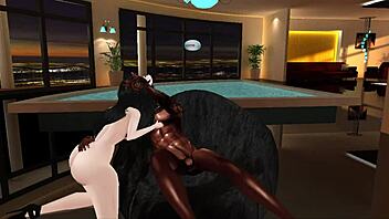 Desconcerting encounter with a big black cock
