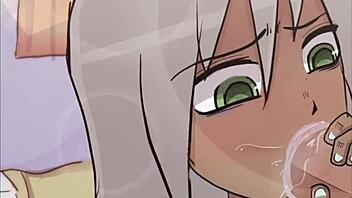 Watamote Tomoko Loop Deepthroat Blowjob