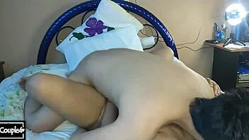 i spread my horny friend's legs to fuck her tight pussy hard