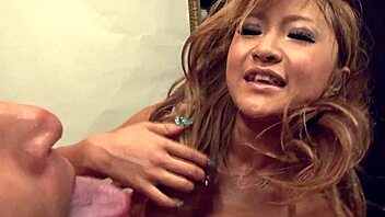 Japanese bride sucks cocks and gets mouth cumshot! 😍