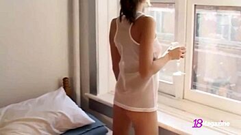 Pierced Hottie Andi Pink Flashes Teen Cunt!