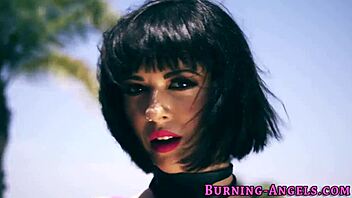 inked goth with huge tits gobbles cock hard!