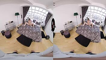 Brunette Rides Big Dildo in Taboo POV Session