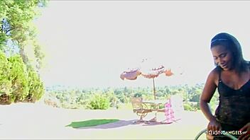 making a guy horny with her sexy lingerie the ebony enjoyed his drilling bbc