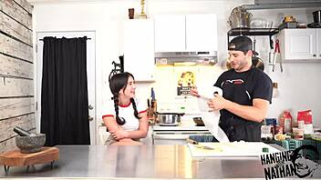 jane wilde shares her story during a kitchen interview for a casting call