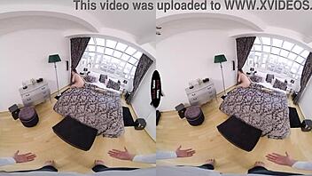 Brunette Rides Big Dildo in Taboo POV Session