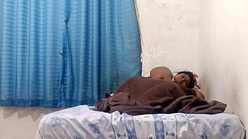 My stepdad hid a camera in my room and came watching my pussy