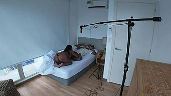 Behind the scenes my step mom wakes me up with an amazing blowjob english subtitles