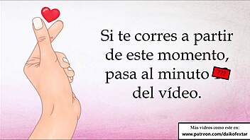 Cum fast, it's an order in Spanish jerk off instructions