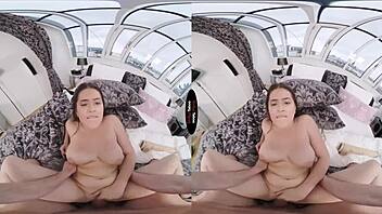 Brunette Rides Big Dildo in Taboo POV Session