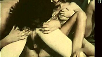 British vintage threesome with hairy pussy