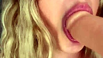 Can you handle this solo dildo blowjob and hot glass dildo masturbation?