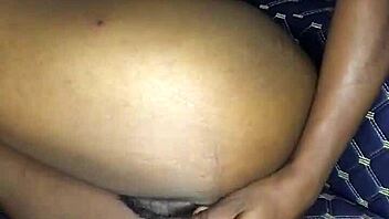 My thighs shake as I insert this 12 inch dildo in my asshole.