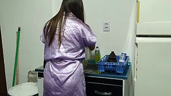 Café Morning Delight: Hot Bareback Doggystyle and Anal POV