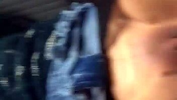 In the backseat, a monster cock fucks a tiny 18+ pussy hard.