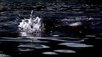 supernatural bikini girl swimming sexily