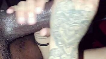 Sloppy Wet Deep Throat Blowjob with Big Black Cock in Homemade POV