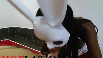 Bareback fucking a Latina with a big ass