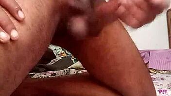 indian horny handjob on big cock feels amazing