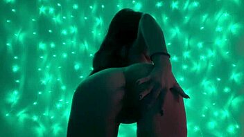 Naked girls standing and dancing while masturbating, exposing their sweet tits and boobs