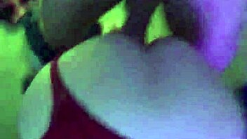 I watch as the little one takes that big cock from behind