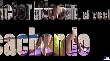 Petite latina Lina Jones receives detailed blowjob and cumshot from Victor Bloom in hardcore scene.