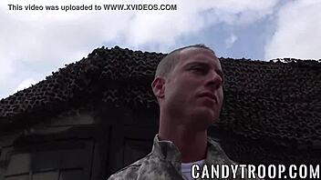 Military Men Dominate in Wild Ass-Pounding Foursome Orgy!