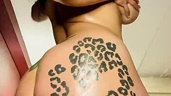 christina fox oils up and claps that latina ass