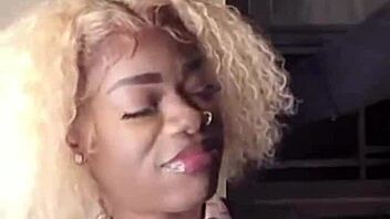 Little 18+ Sucks Big Black Cock Loudly Until Cumshot.