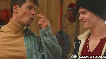 FalconStudios twink gets barebacked hard by a handsome jock with a massive monster cock