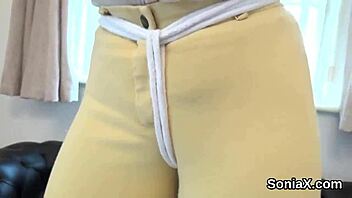 Unfaithful English MILF Gill Ellis presents her massive boobs in lingerie 😍