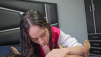 Skinny Girl with Big Ass Fucked by Classmate. How Does She Take It?