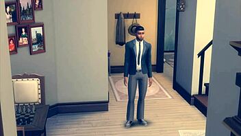 Wife Gives Husband A Cumshot Surprise On Her Way Home From Work In Sims 4