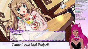 Vtuber says, 'Let's play lewd idol project vol 1 part 4 with big tits action'