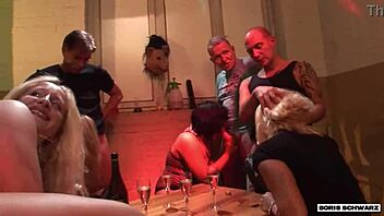 Boris Schwarz Girls Party Turns Into Wild Orgy With Blowjobs Fucking Anal Rimming Dildo Fuck Cumshots