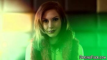 Euro lesbo intensely fingers pussy in stockings